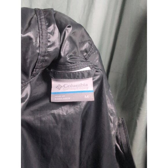 Columbia Men’s Center Ridge Windbreaker Hooded Jacket Gray/Black Medium  XM0287 - Picture 14 of 14